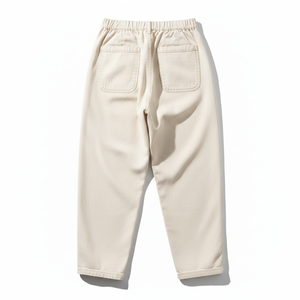 PRO ENTERPRISES Men High Waist <b>Harem</b> Pants 100% Cotton Worsted Anti-static Casual Breathable Side Pockets Drawstring Elastic - Product Image 4