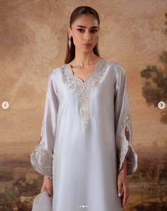 Elegant Women's <b>Yellow</b> Silk Satin Salwar Kameez Embroidery Traditional Indian Pakistani Casual Wear Regular Fit All Seasons - Product Image 1