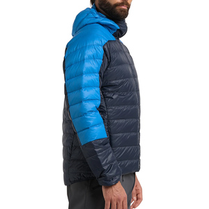 Chaqueta Bomber de Invierno para Hombre VANEK INTERNATIONAL, Azul Claro, de Lona, con Cuello Alto, Cierre de Cremallera, Corte Ajustado, Estilo Casual - Product Image 1