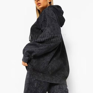 Survêtement délavé à l'acide de qualité fiable, tissu doux, coupe confortable, idéal pour un usage quotidien, construction de haute qualité. - Product Image 5