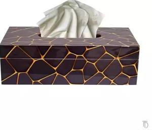 Boîte à mouchoirs en bois multicolore de la meilleure qualité porte-serviettes accessoires de table faits à la main écologiques pour hôtels restaurants - Product Image 3