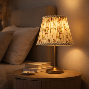 Pantallas de Lámpara de Algodón con Estampado Floral Amarillo Jazmín, Hechas a Mano en India, Decoración de Interiores de Lujo - Product Image 2