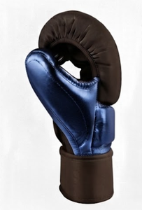 Gants de boxe Profil Sport en cuir pleine fleur avec fermeture Velcro pour adultes – Équipement d'arts martiaux - Product Image 4