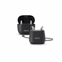 Audífonos Mini de Última Generación, Oticon Intent 4 Mini RITE Recargables, Programables, Bluetooth, Digitales, 48 Canales, RIC