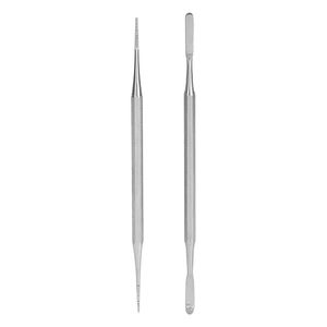 Lime à ongles professionnelle double face en acier inoxydable pour le soin des ongles, outil efficace pour les ongles incarnés et le retrait des cuticules des orteils - Product Image 1
