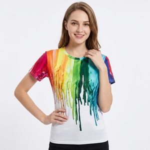 เสื้อยืดกีฬาคุณภาพสูง แห้งเร็ว สำหรับผู้ชาย สกรีนโลโก้ตามสั่ง แขนสั้น พิมพ์ลายแบบซับลิเมชั่น MOQ ต่ำ - Product Image 6