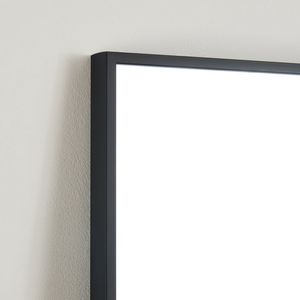 Specchio a Figura Intera 178 cm x 79 cm, Alta Definizione, Infrangibile, per Uso a Parete, con Cornice in Lega di Alluminio Nera - Product Image 5