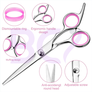 Ciseaux de barbier de qualité supérieure, vente en gros, ciseaux de coupe de cheveux de haute précision, tension réglable, équipement de salon - Product Image 3