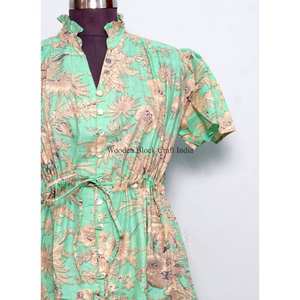 Robes décontractées pour femmes, robes pour filles, robes fleuries à manches courtes, mini-robes d'été, vêtements tendance pour femmes, vente en gros de mode. - Product Image 3