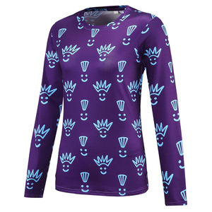 Sweat-shirt d'hiver pour femme en coton biologique imprimé numériquement, coupe ample, col en V classique, séchage rapide, effet vieilli, tricot doux - Product Image 4