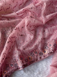 ผ้าซารีเน็ตทวิลล์เนื้อหนา คุณภาพสูง ดีไซน์ทันสมัย ขายดี เหมาะสำหรับงานเทศกาล งานปาร์ตี้ งานแต่งงาน ราคาขายส่ง ส่งออกจากอินเดีย ดีไซน์เซ็กซี่ - Product Image 6