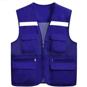 Chaleco de Seguridad Reflectante de Alta Visibilidad con Múltiples Bolsillos y Logotipo Personalizado, Color Personalizado, para Uniformes de Trabajo de Seguridad - Product Image 4