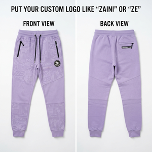 ZAINI <b>Mens</b> Cotton <b>Polyester</b> Twill Lightweight Pleated Drawstring <b>Jogger</b> Pant Breathable Eco-Friendly Grey OEM ODM Private Label - Product Image 1