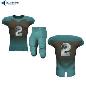 Uniforme de football américain personnalisable en spandex/polyester avec manches courtes, respirant, séchage rapide, UPF 50, évacuation de l'humidité - Product Image 4