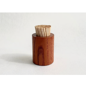 ที่ใส่ไม้จิ้มฟันไม้ทรงกลม ดีไซน์โบราณ งานฝีมือใหม่ สำหรับอุปกรณ์ครัวโรงแรม กล่องไม้จิ้มฟันไม้ - Product Image 1