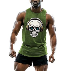 Camiseta Deportiva sin Mangas para Hombre, de Poliéster Reciclado, Absorbente de Humedad, Ropa Deportiva Sostenible para Gimnasio, con Logotipo Personalizado, Venta al Por Mayor - Product Image 5