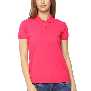 Camisetas Polo para Mujer al Por Mayor a Precio Económico, con Logotipo Personalizado OEM, Camiseta Polo de Algodón de Manga Corta con Bordado, Ropa para Mujer - Product Image 1
