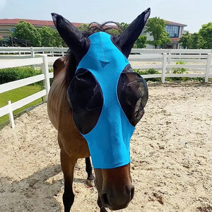 Máscara antimoscas para caballos al por mayor con protección para orejas y nariz, diseño de malla para protección solar y contra insectos. - Product Image 5