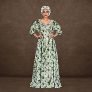 Kaftan Modeste en Rayonne à Imprimé Numérique pour l'Aïd – Tissu Doux et Respirant, Silhouette Maxi Fluide, Manches Décontractées, Élégant - Product Image 4