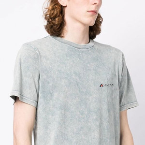 Camiseta de Manga Corta para Hombre, Corte Regular, Transpirable, Ecológica, 100% Algodón Tejido, Cuello Redondo, Estilo Casual Urbano, Venta al Por Mayor - Product Image 4