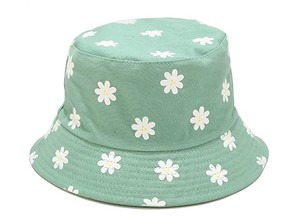 Bucket <b>Hat</b> Green 3D Embroidery 100% Polyester <b>Summer</b> Sun Fishing Outdoor <b>Hats</b> Customizable for Men Women - Product Image 2