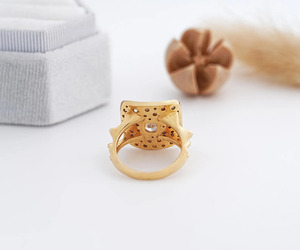 Anillo de compromiso vintage con diseño cuadrado de sal y pimienta, joyería fina de oro amarillo de 14K con halo, anillo nupcial de aniversario - Product Image 4