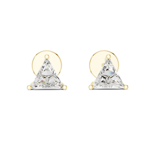 Pendientes de Oro Sólido de 14K con Diamantes Cultivados en Laboratorio Certificados por IGI, Cuarzo, Joyería de Lujo para Mujer, Elegante y Moderna, Nuevo Diamante Cultivado - Product Image 2