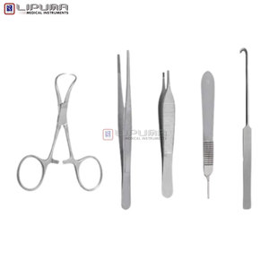 Kit d'instruments chirurgicaux vétérinaires de qualité économique pour la stérilisation des chats, avec manuel pour vétérinaires et médecins - Product Image 3