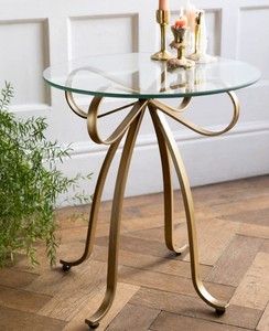 Table d'appoint moderne en fer avec plateau rond en pierre, table basse durable et écologique pour salon, entrée, hôtels - Product Image 3