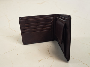 Cartera Corta Vegana de PU para Hombre, Color Marrón, Delgada, para Tarjetas de Crédito, para Uso Diario - Product Image 5