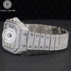 Reloj de Lujo para Hombre Charm_Jewells, de Acero Inoxidable, Caja Cuadrada de 40 mm, Esfera Analógica, Cristal de Zafiro, Botón de Empuje, Mecanismo Oculto 10 - Product Image 3