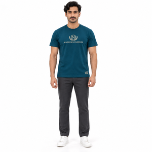 T-shirts pour hommes en coton 100% respirant, à manches courtes, unis, de qualité, pour la promotion, vente en gros et en vrac, à prix abordable, différentes tailles - Product Image 2