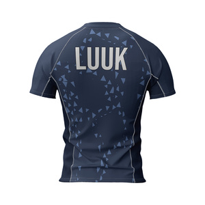 Customized Printed Breathable Anti Bacterial Regular Fit Athletic Training Gym Top Quick Dry Short Sleeve 100% <b>Polyester</b> <b>Shirt</b> - Product Image 6