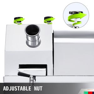 Pressa per Canna da Zucchero Elettrica Commerciale in Acciaio Inox 304 con 3 Rulli, Produzione 660lb/h, Estrattore di Succo di Canna da Zucchero per Uso Commerciale - Product Image 5