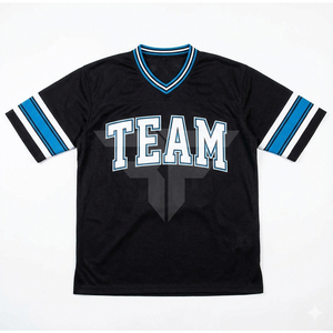 Maillot de football américain professionnel imprimé, tissu en maille haute résistance, coupe unisexe adulte, manches courtes - Product Image 4