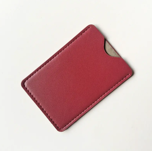 Custom Genuine Leather Men's <b>Card</b> <b>Holder</b> <b>Wallet</b> Open Short High Quality Slim RFID Blocking Crazy Horse Finish Silk Lining - Product Image 2
