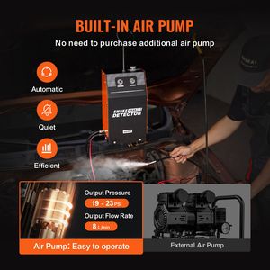 Rilevatore di perdite di fumo per sistemi EVAP automobilistici, strumento diagnostico auto per test del fumo - Product Image 2