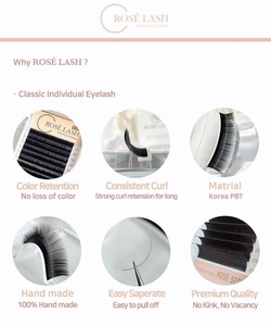 100% Handmade Premium Faux <b>Mink</b> <b>Eyelash</b> <b>Extensions</b> Natural Soft Style Korea PBT fiber Vegan Cruelty-Free <b>Eyelash</b> <b>Extensions</b> - Product Image 6