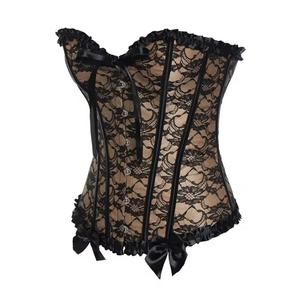 คอร์เซ็ตของผู้หญิงวินเทจชุดกระชับสัดส่วนเซ็กซี่แบบโอเวอร์บัสเทจคอร์เซ็ทผ้าบอร์เคดระบายอากาศทันสมัยสำหรับขนาดใหญ่พิเศษ - Product Image 3