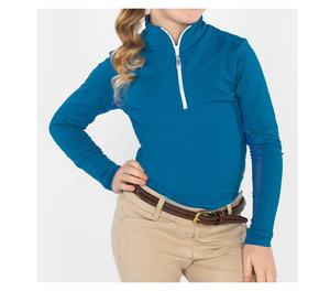 Vêtements équestres de qualité supérieure chemises équestres personnalisées à manches longues, couche de Base d'équitation pour enfants - Product Image 4