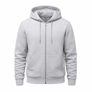 Wholesale Custom Club Fleece Zip Up Hoodie for Men - OEM Manufacturer Direct Custom Fleece Zip Hoodies in Bulk - Product Image 1