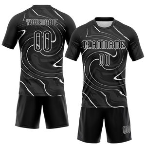 Uniforme de Voleibol Líquido Blanco y Negro Personalizado de Nuevo Diseño al por Mayor, Jersey Transpirable de Secado Rápido, Poliéster Lavado, Unisex - Product Image 1
