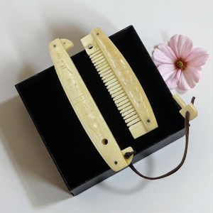 Peine de Hueso de Búfalo Pulido Rústico de Dientes Finos, Directo de Fábrica, Regalo de Estilo de Vida Natural para Hombres, Mujeres, Mamá, Esposa, Hija - Product Image 4