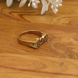 Afrocentric <b>Statement</b> <b>Ring</b> honey brass <b>statement</b> personalized jewelry gift for special one - Product Image 3