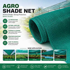 Filet d'ombrage agricole en PEHD pour serre, filet pare-soleil vert pour serre - Product Image 1