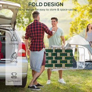 Set di 2 Sedie Pieghevoli da Giardino Verdi, Design Classico Contemporaneo, Sedie Portatili in Ferro con Braccioli per Esterni e Campeggio - Product Image 5