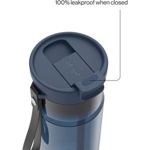 Botella de Agua de Plástico Tritan de 24 oz, Libre de BPA, con Correa de Transporte, Tapa 2 en 1 a Prueba de Fugas (Pajita o Boquilla), Apta para Lavavajillas, para Ciclismo - Product Image 3