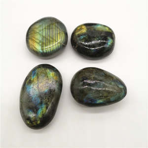 Piedra Lunar Natural y Labradorita en Bruto, Adornos de Piedra Semipreciosa, Piedra para Acuario, Artesanía Hecha a Mano por la Naturaleza - Product Image 5