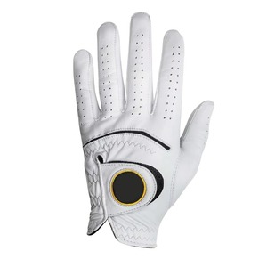 Gant de golf en cuir Cabretta blanc, main droite, à enfiler, antidérapant, unisexe, taille S - Product Image 1