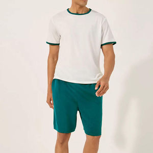 Ensemble short en lin pour homme, chemise à manches courtes et short en lin décontracté pour l'été, logo brodé personnalisé, fabricant OEM, vente en gros - Product Image 4